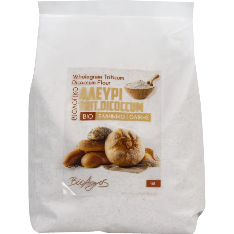 ΑΛΕΥΡΙ ΔΙΚΟΚΚΟΥ ΣΙΤΟΥ ΟΛΙΚΗΣ ΑΛΕΣΗΣ 1kg Βιοαγρός Bio