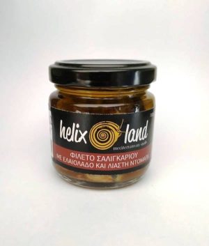 Φιλέτα σαλιγκαριών σε εξ.παρθένο ελαιόλαδο με λιαστή ντομάτα