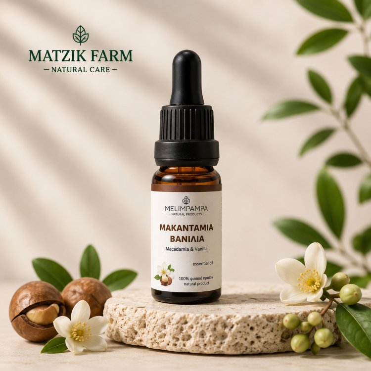 ΜΑΚΑΝΤΑΜΙΑ ΒΑΝΙΛΙΑ (Macadamia Vanilla) ΑΡΩΜΑΤΙΚΟ ΕΛΑΙΟ 10ml