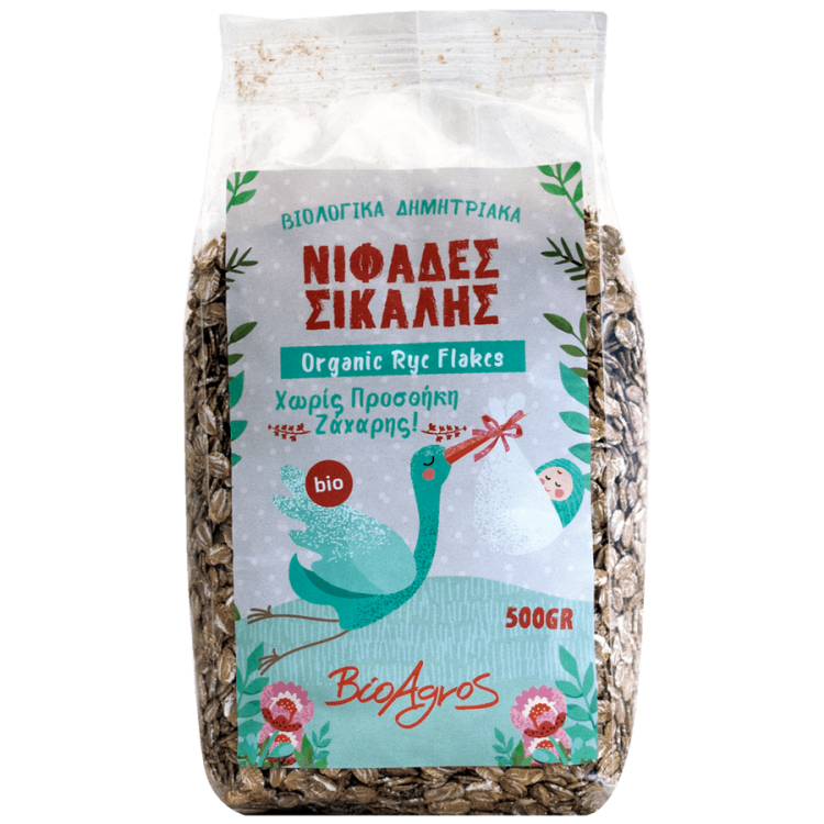 Νιφάδες Σίκαλης 500g Βιοαγρός Bio