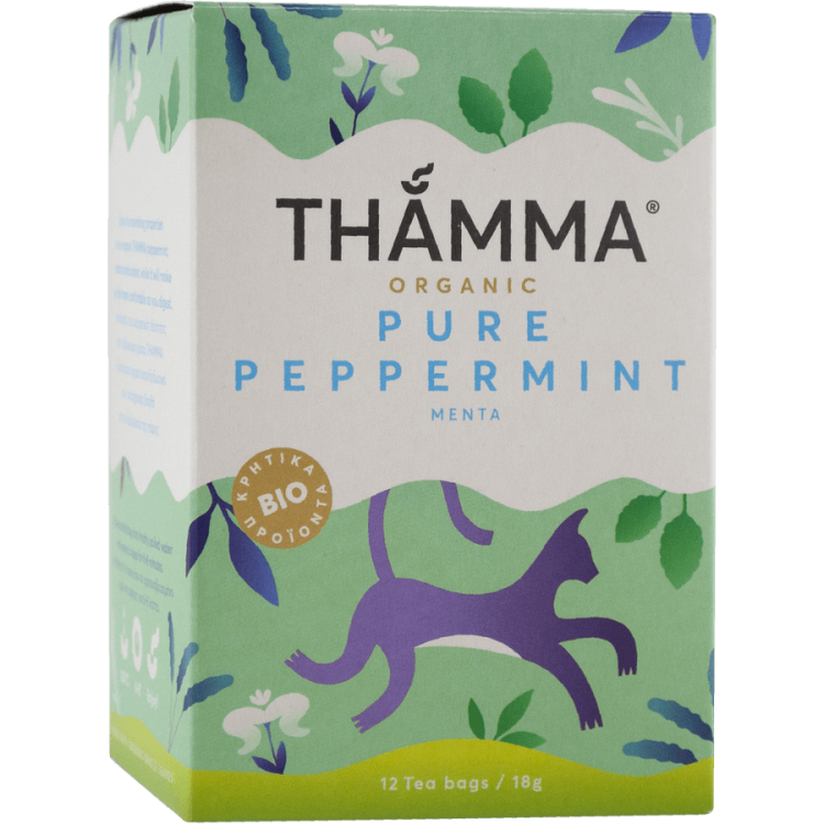 Τσάι Pure Peppermint (12x1,5g) 18g Thamma Bio